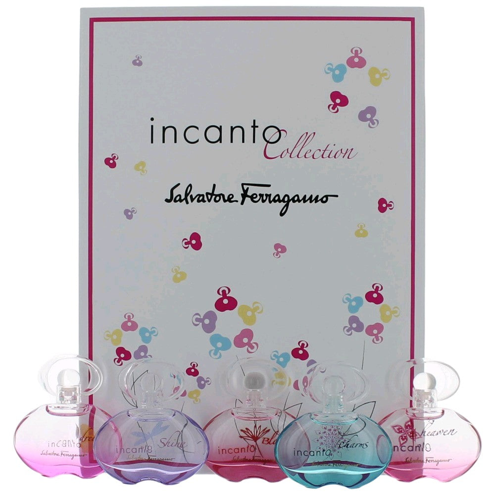 Salvatore ferragamo incanto store 5 piece mini set