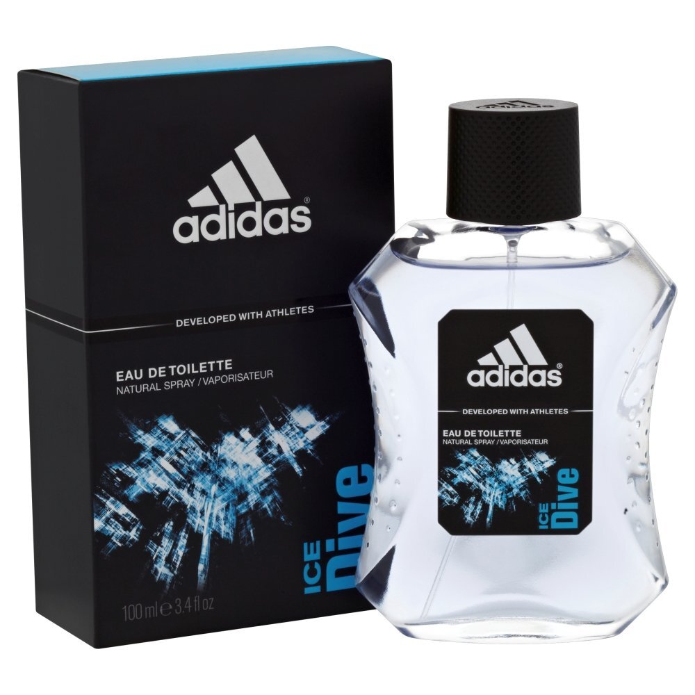 Ice Dive 100ml Eau de Toilette by Adidas for Men (Bottle-A)