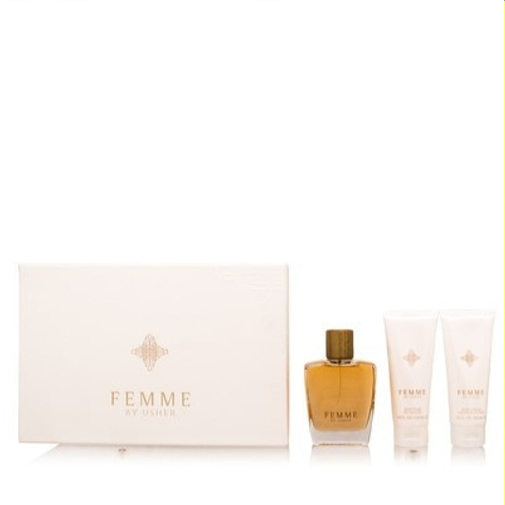 Usher Femme 3 Piece 100ml Eau de Parfum by Usher for Women (Gift Set)