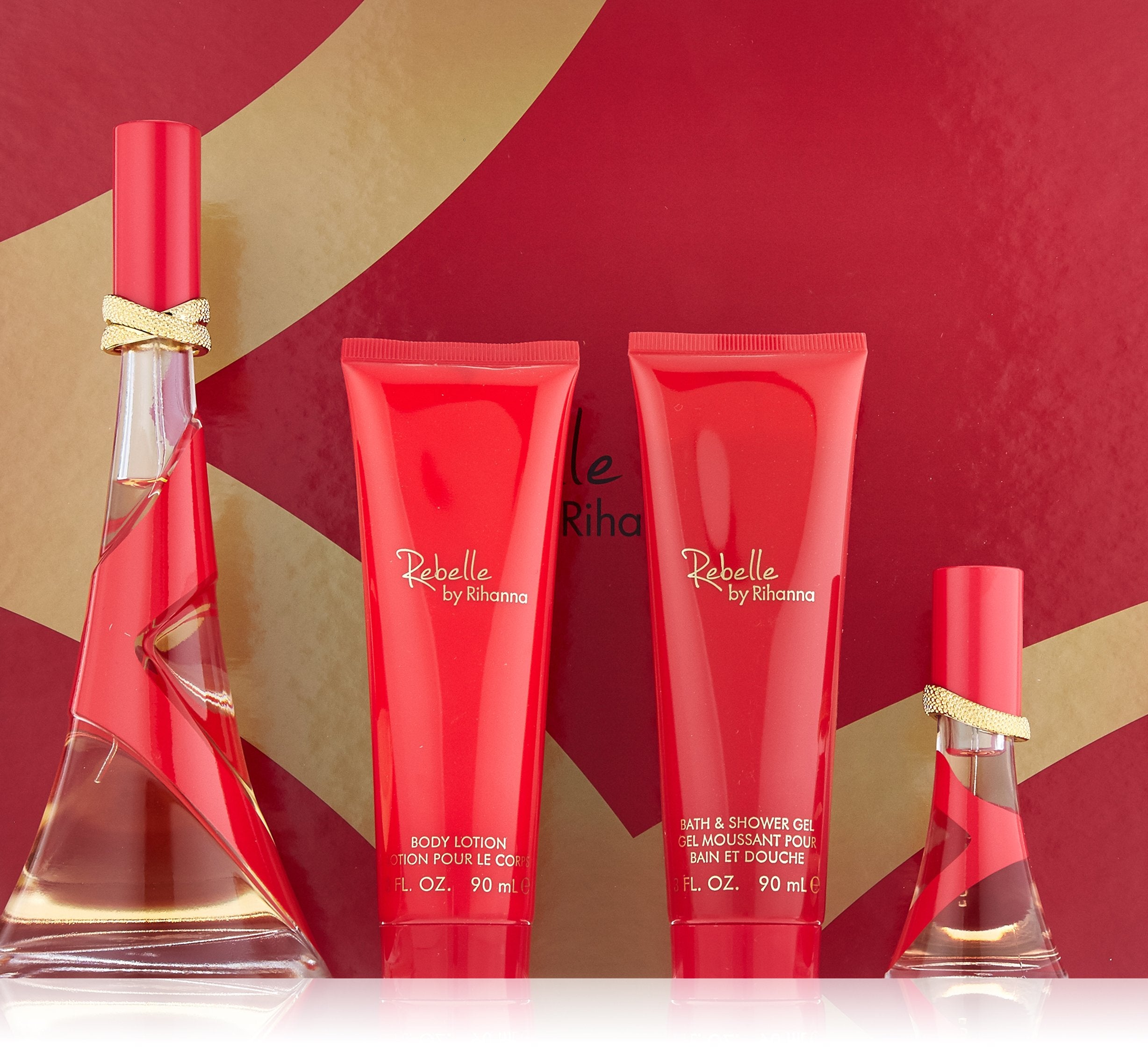 Rebelle 4 Piece 100ml Eau de Parfum by Rihanna for Women (Gift Set)