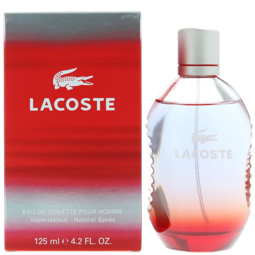 Red 125ml Eau de Toilette by Lacoste for Men (Bottle)