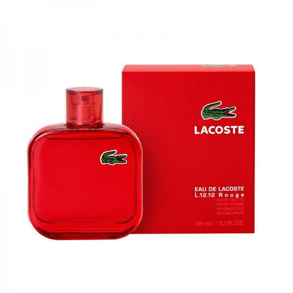 L.12.12 Rouge 100ml Eau de Toilette by Lacoste for Men (Bottle)