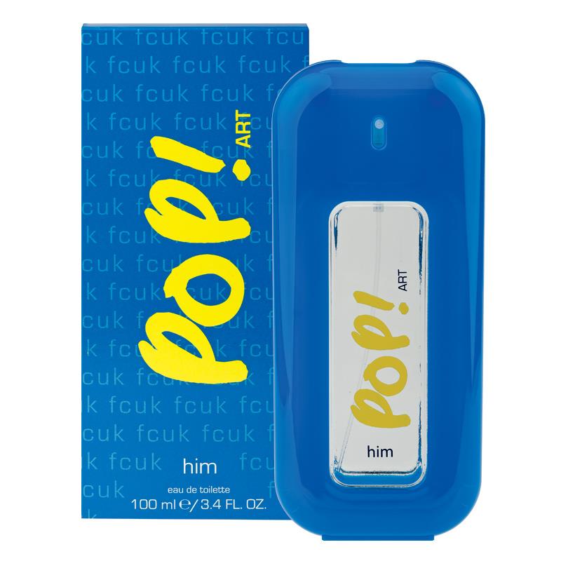 Pop! Art 100ml Eau de Toilette by Fcuk for Men (Bottle)