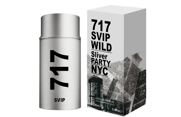 717 VIP Silver 100ml Eau de Toilette by Mirage Brands for Men (Bottle)