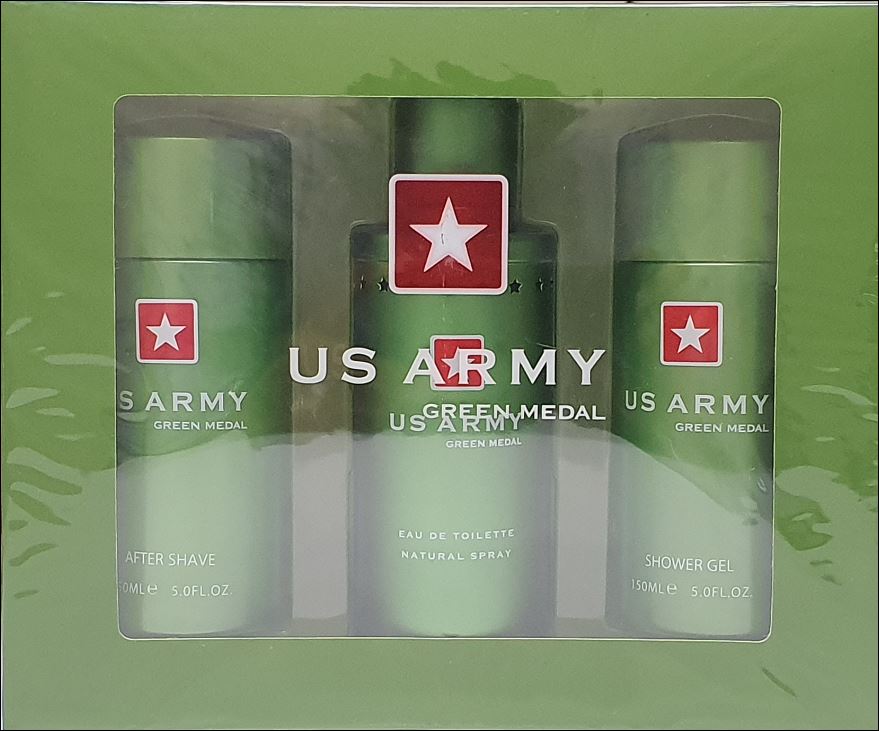 Us Army Green 3 Piece 100ml Eau de Toilette by Ron Marone'S for Men (Finefrench)