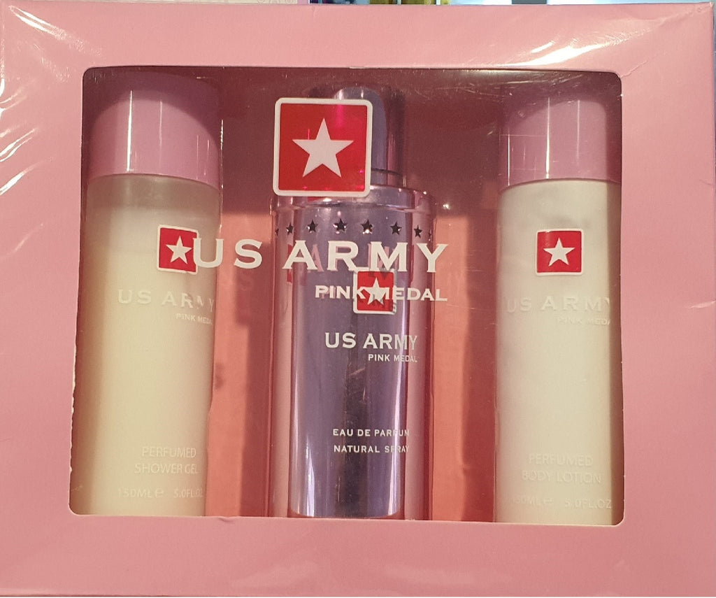 Us Army Pink 3 Piece 100ml Eau de Toilette by Ron Marone'S for Women (Finefrench)