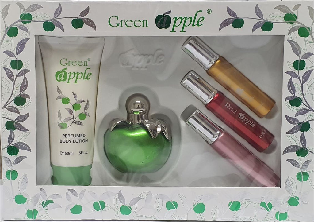Green Apple 5 Piece 100ml Eau de Parfum by Ron Marone'S for Women (Finefrench)