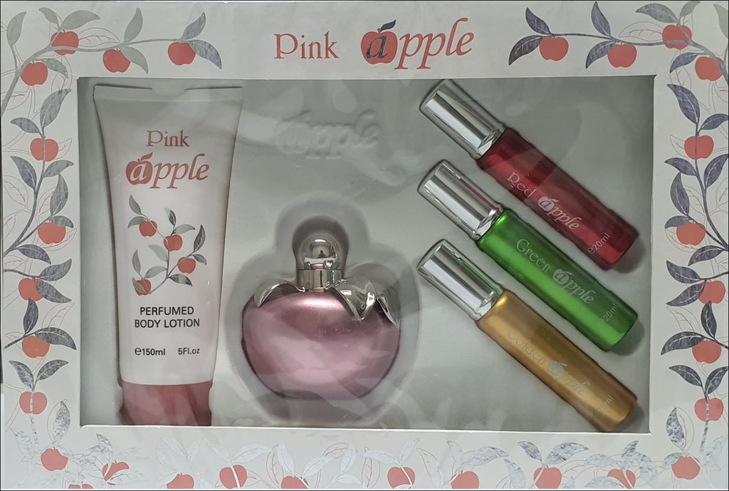 Pink Apple 5 Piece 100ml Eau de Parfum by Ron Marone'S for Women (Finefrench)