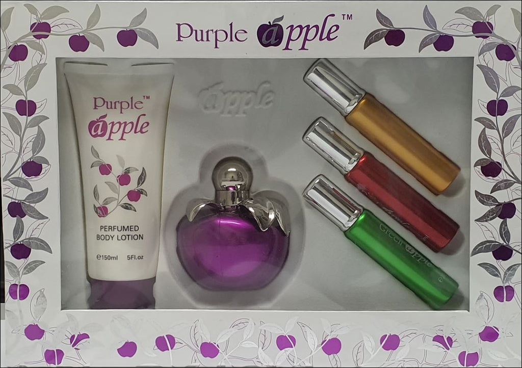 Purple Apple 5 Piece 100ml Eau de Parfum by Ron Marone'S for Women (Finefrench)