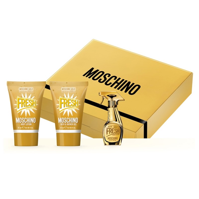 Fresh Gold Miniature 3 Piece 5ml Eau de Parfum by Moschino for Women (Mini Set)