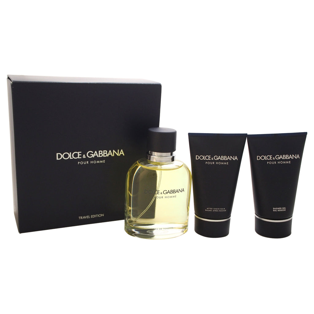 Pour Homme 3 Piece 125ml Eau de Toilette by Dolce & Gabbana for Men (Gift Set)