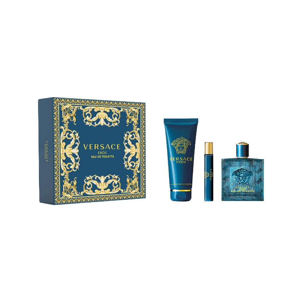 Eros 3 Piece 100ml Eau De Toilette