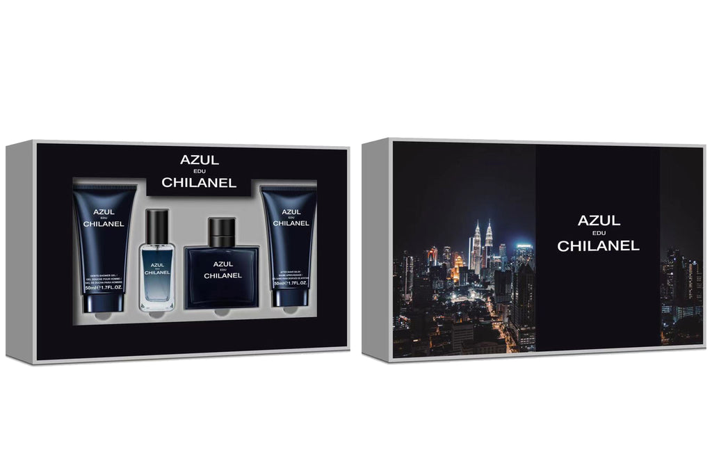 Azul Chilanel 4 Piece 50ml Eau de Toilette by Mirage Brands for Men (Gift Set)