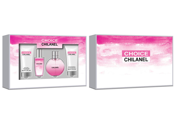 Choice Chianel 4 Piece 50ml Eau de Parfum by Mirage Brands for Women (Gift Set)