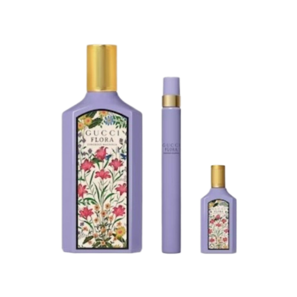 Flora Gorgeous Magnolia 3 Piece 100ml Eau De Parfum