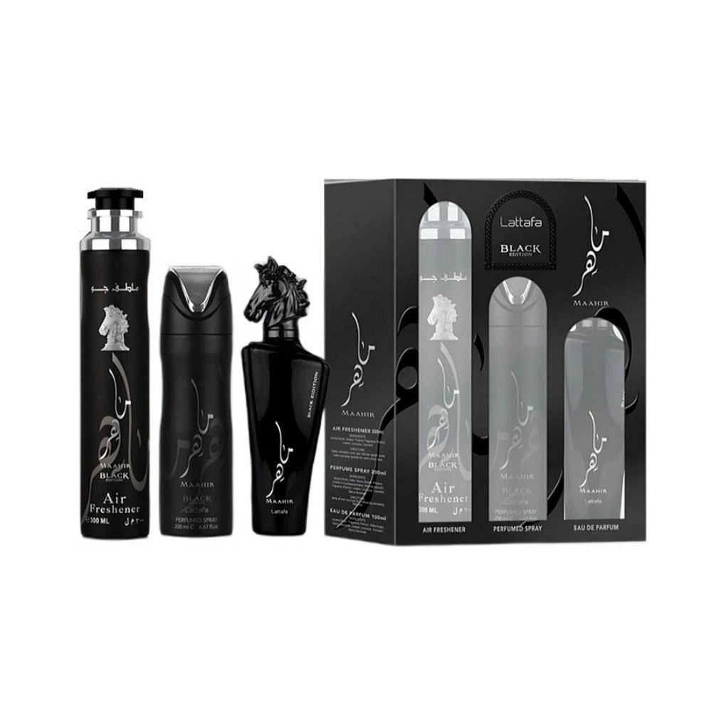 Maahir Black 3 Piece 100ml Eau De Parfum