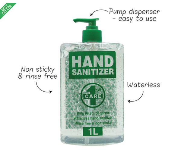 1st Care Hand Sanitizer 1000ml Body Product by 1St Care for Unisex (Cosmetics)