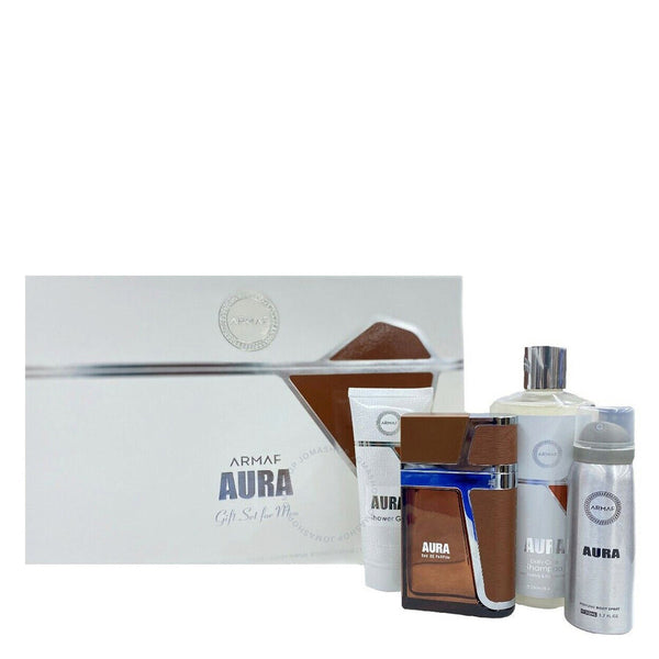 Aura 4 Piece 100ml Eau De Parfum By Armaf For Men (Gift Set)