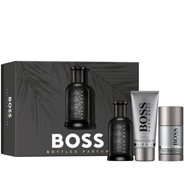 Boss Bottled Parfum 3 Piece 100ml Eau de Parfum by Hugo Boss for Men (Gift Set)