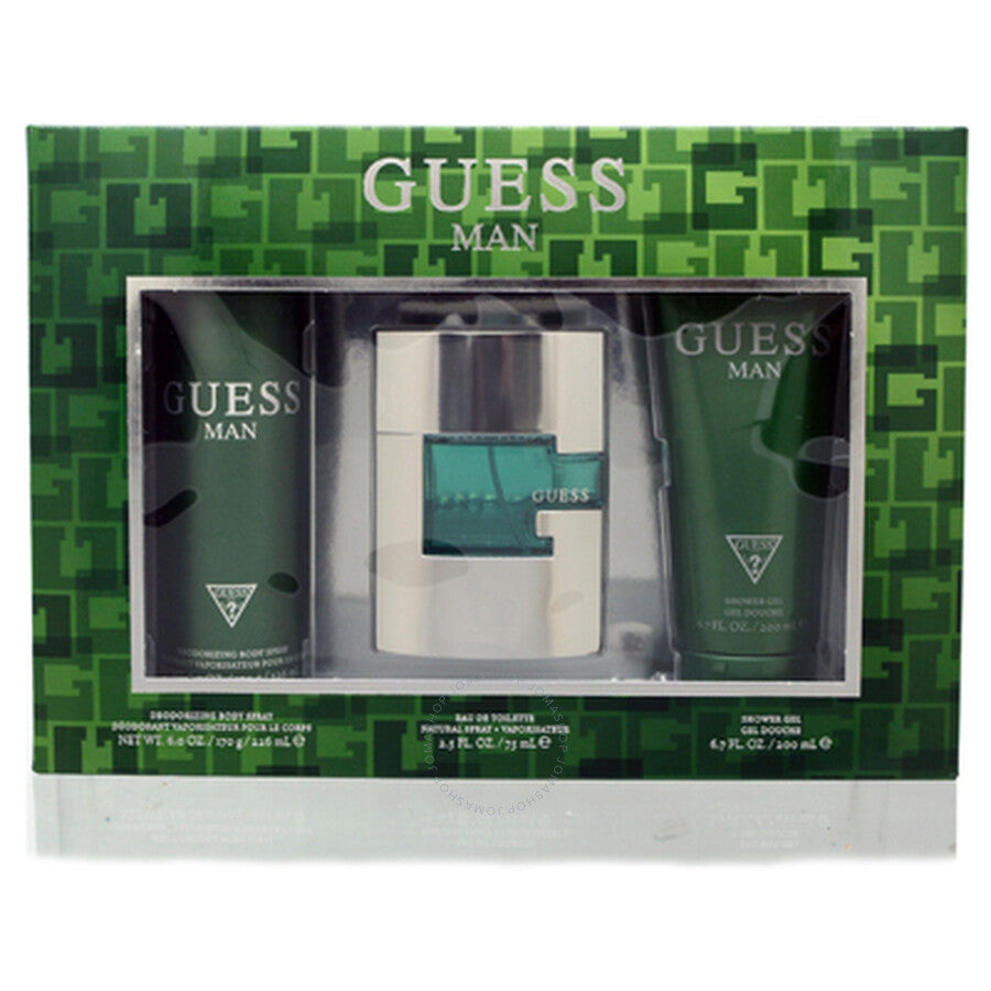 Guess Man 3 Piece 75ml Eau de Toilette by Guess for Men (Gift Set-B)
