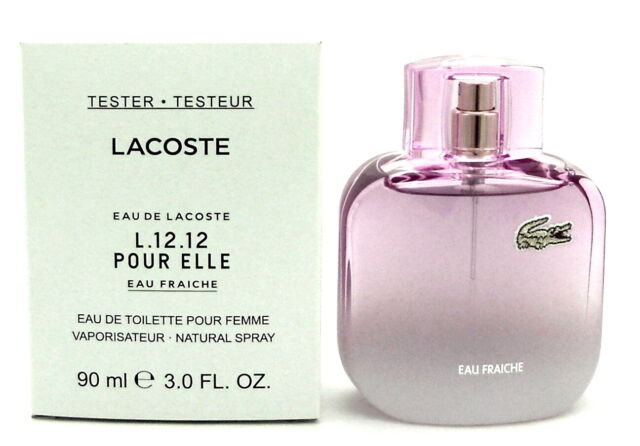 L.12.12. Pour Elle Eau Fraiche 90ml Eau de Toilette by Lacoste for Women (Tester Packaging)