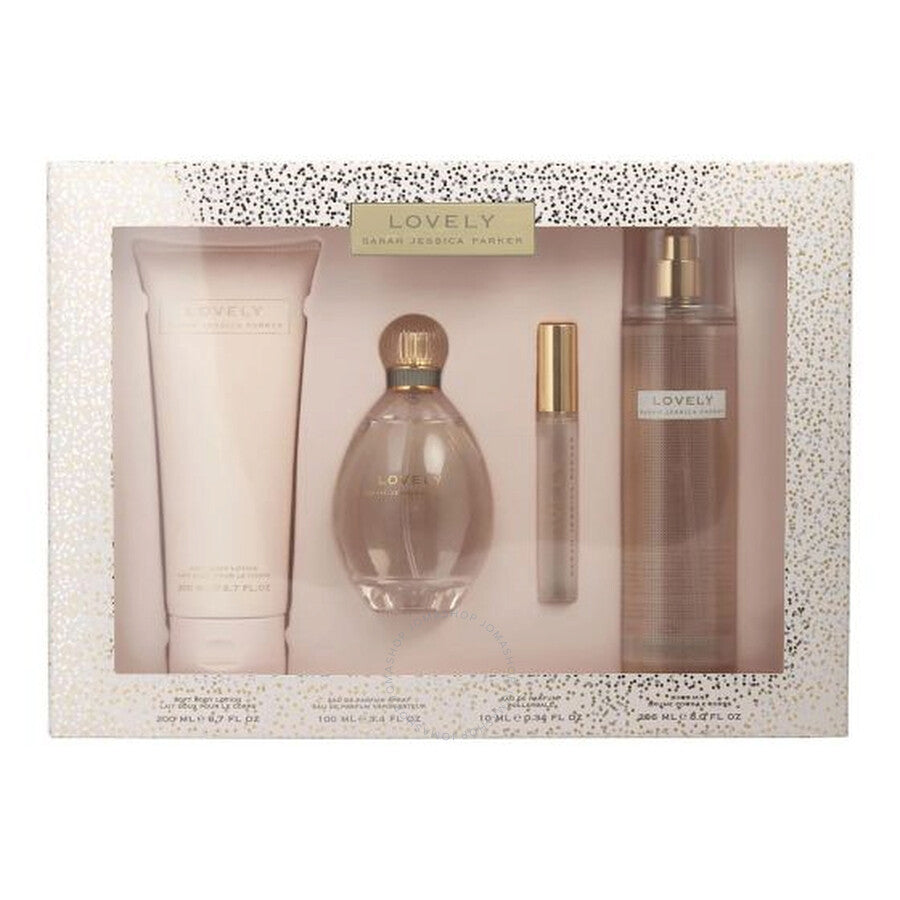 Lovely 4 Piece Eau de Parfum By Sarah Jessica Parker for Women (Gift Set)