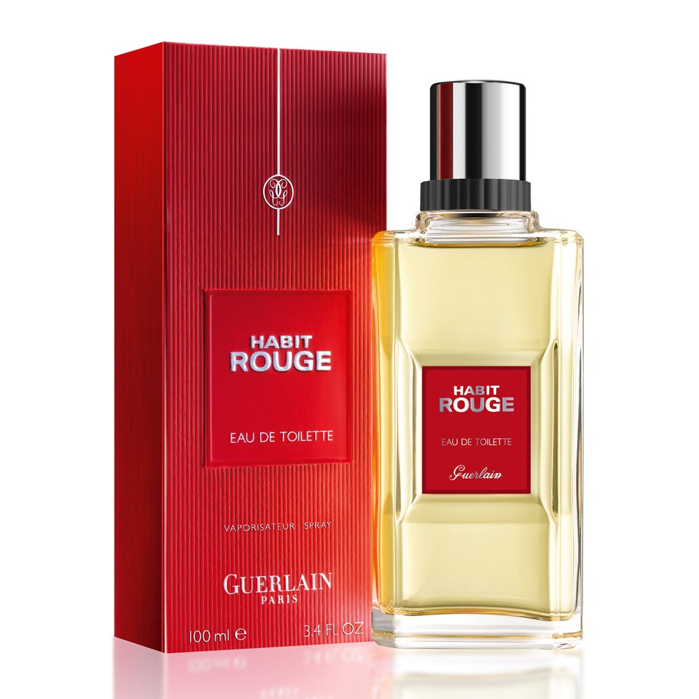 Habit Rouge by Guerlain for Men Eau de Toilette (Bottle)