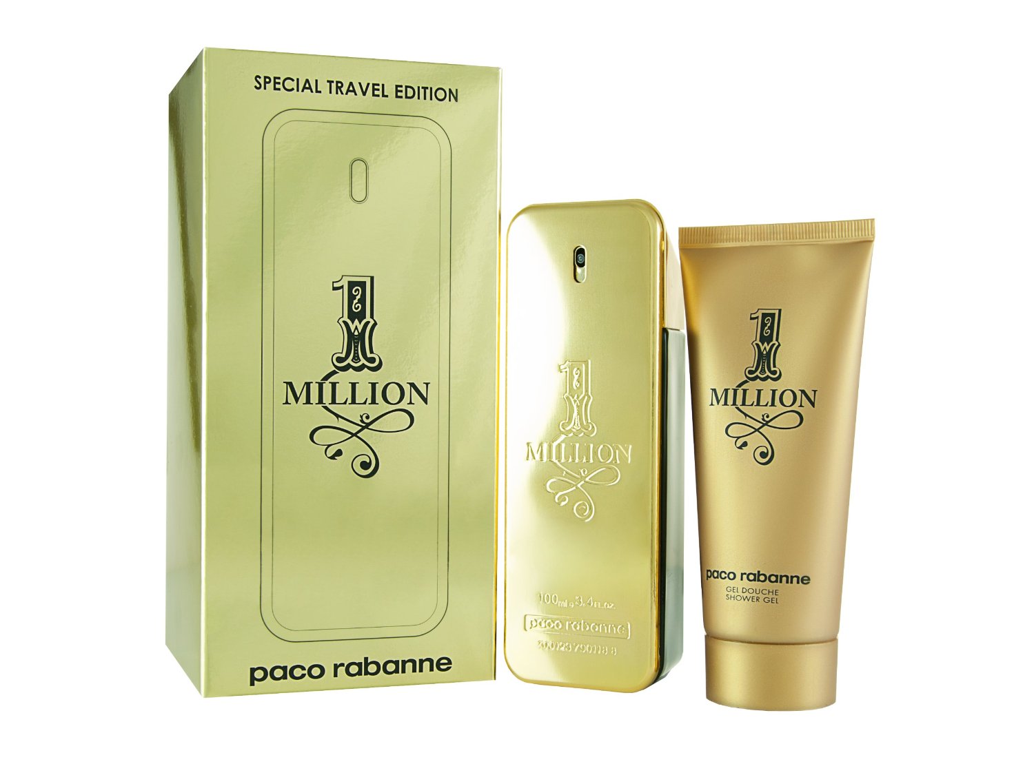 One Million 2 Piece by Paco Rabanne for Men Eau de Toilette (Gift Set)