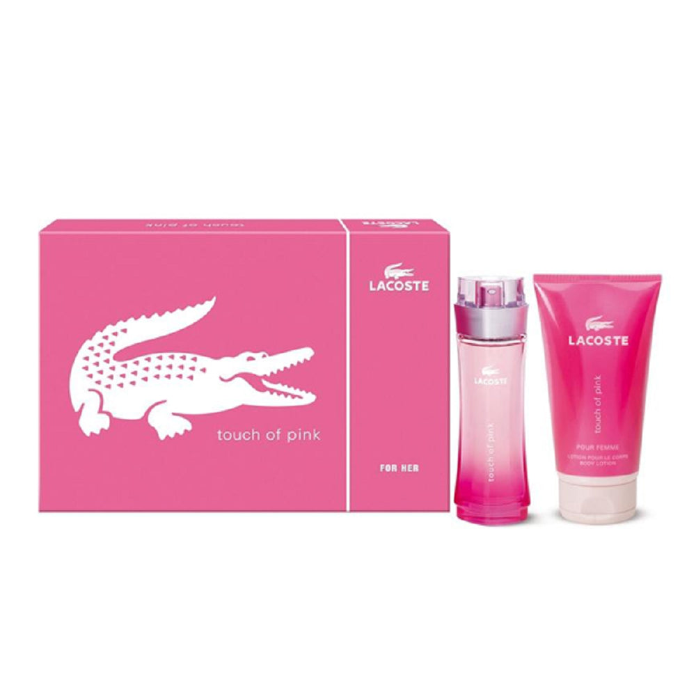 Touch Of Pink 2 Piece by Lacoste for Women Eau de Toilette (Gift Set)