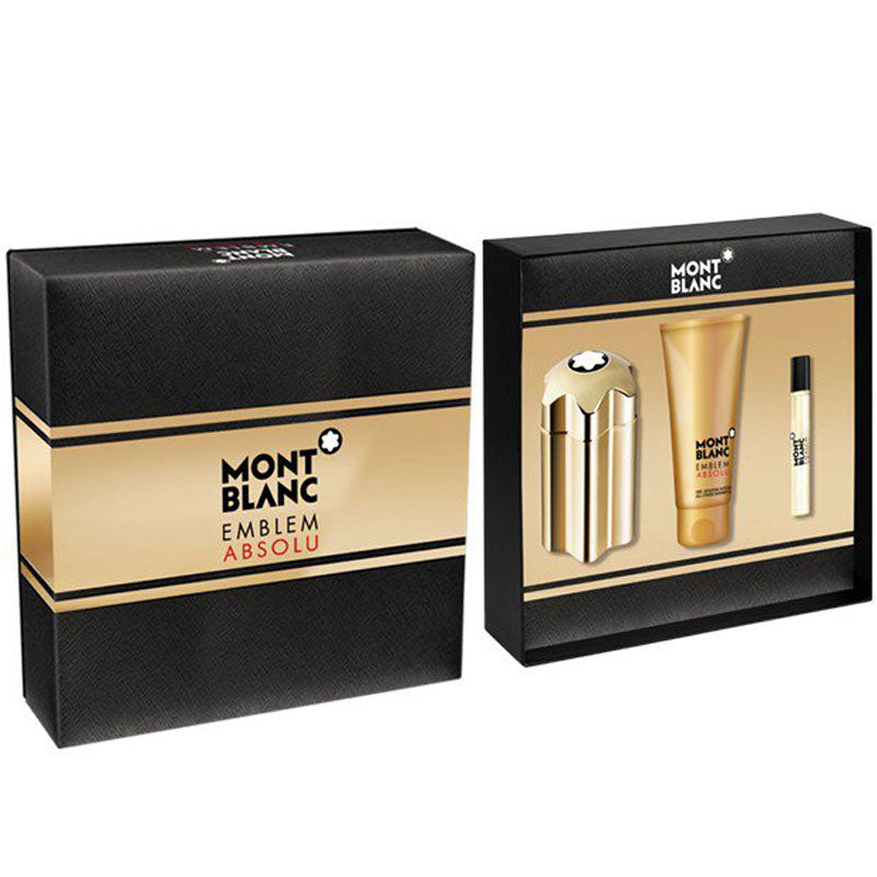 Emblem Absolu 3 Piece by Montblanc for Men Eau de Toilette (Gift Set)